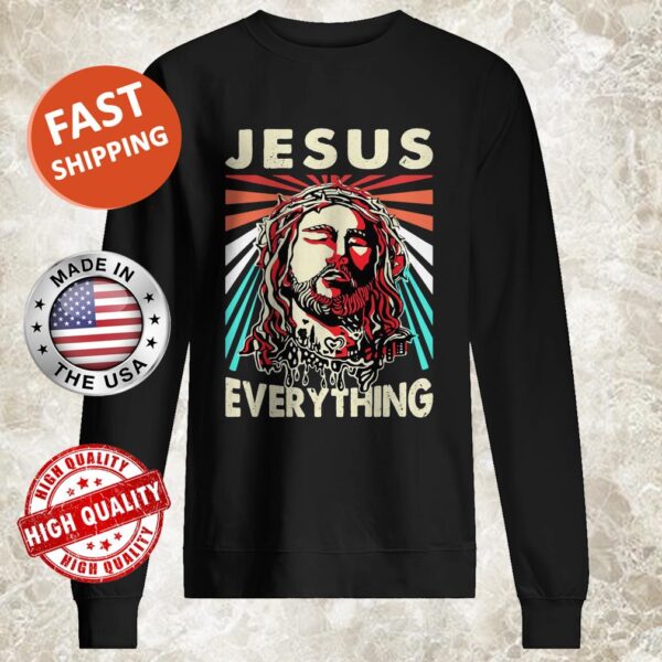 JESUS EVERYTHING VINTAGE RETRO Sweater