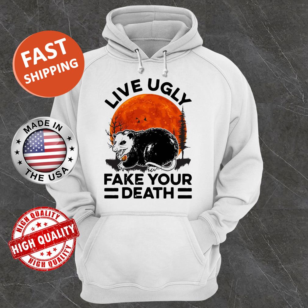 Opossum Live Ugly Fake Your Death Sunset Hoodie