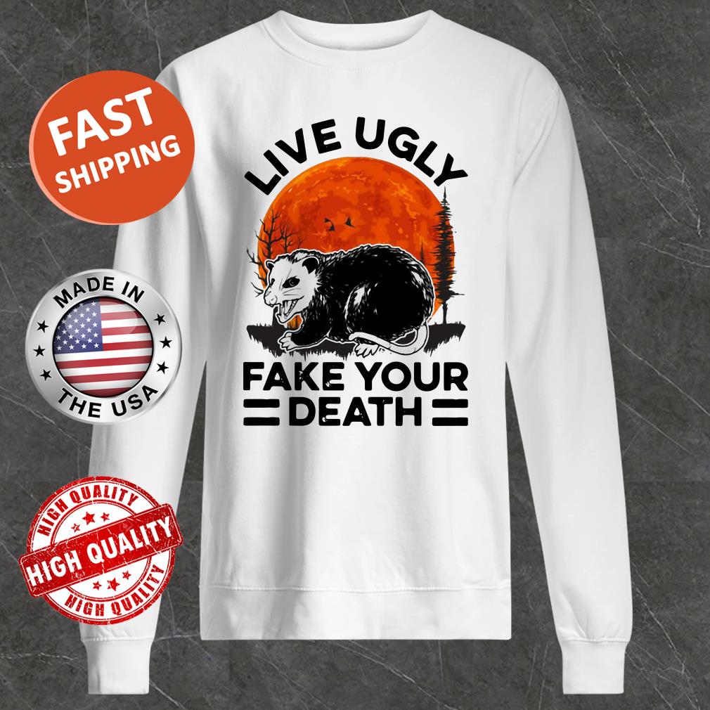 Opossum Live Ugly Fake Your Death Sunset Sweater