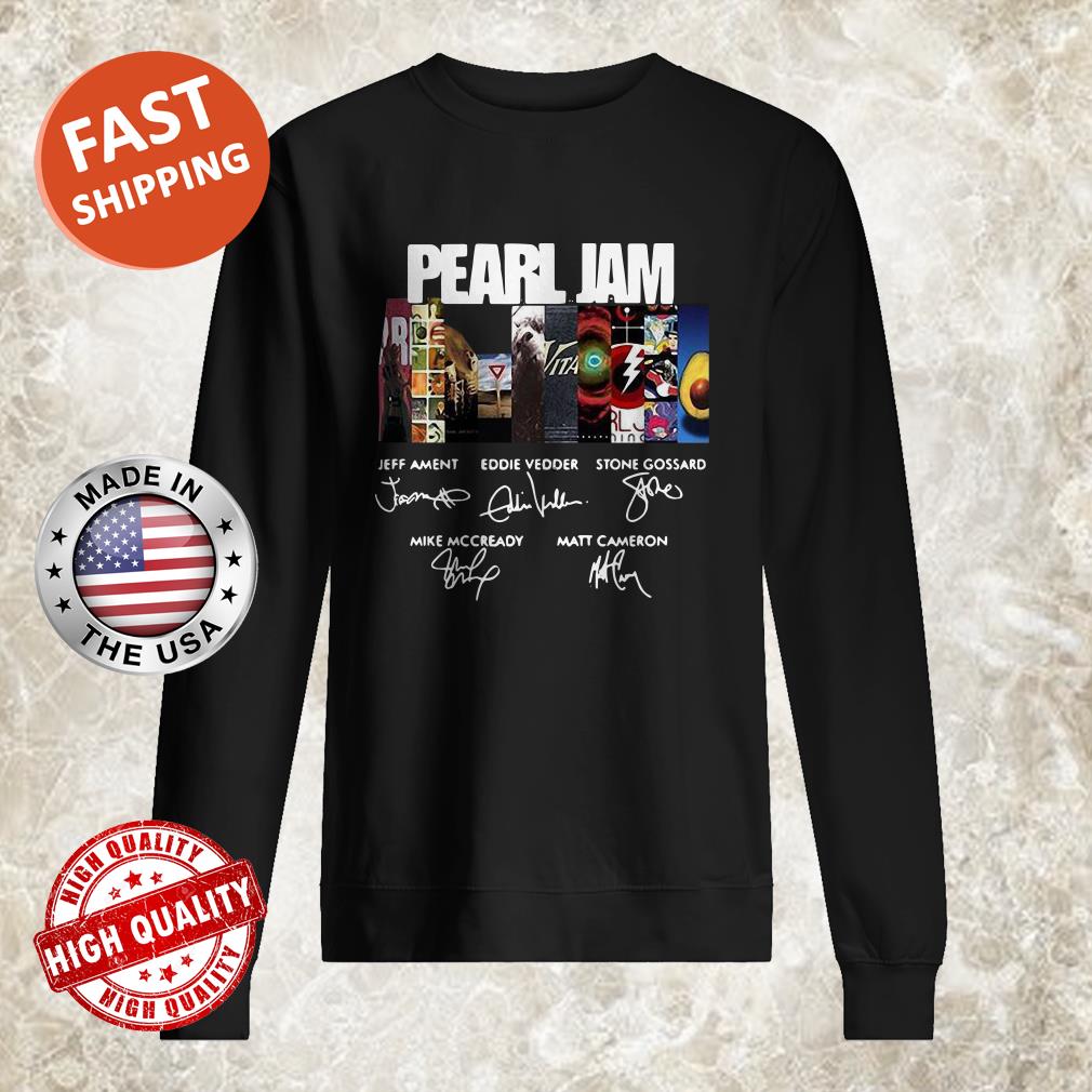 Pearl Jam Jeff Ament Eddie Vedder Stone Gossard Mike Mccready Matt Cameron sweater