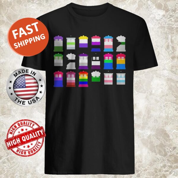 18 BUILDINGS COLD AND HOT COLORS shirt
