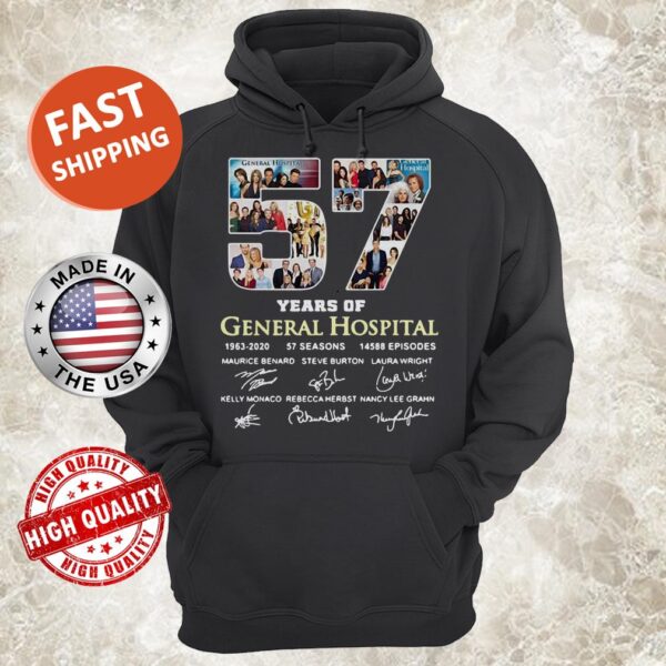 57 Years Of General Hospital 1963 2020 Signatures hoodie