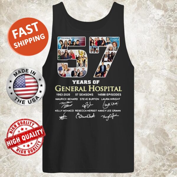 57 Years Of General Hospital 1963 2020 Signatures tank top