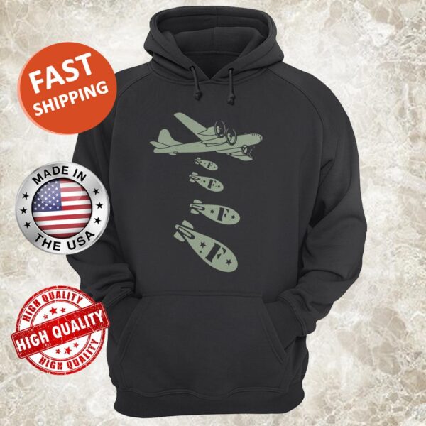 Bomber Dropping Bombs Hoodie