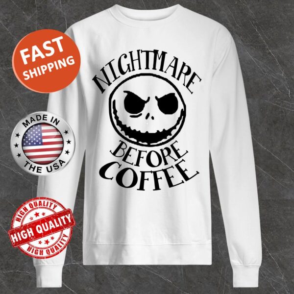 Jack Skellington Nightmare Before Coffee Sweater
