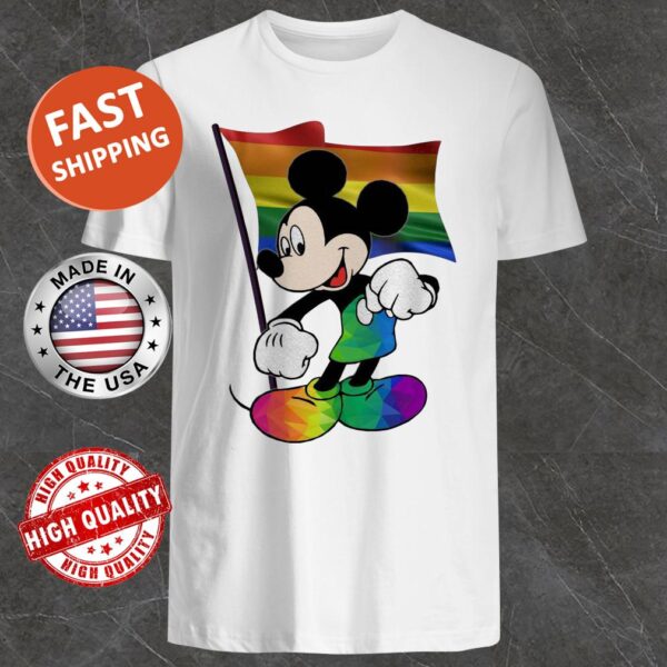 Mickey mouse LGBT flag Shirt