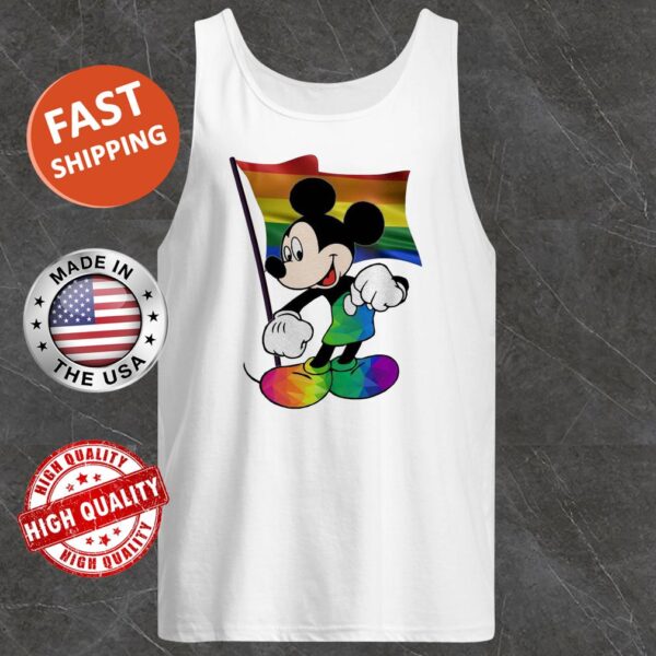 Mickey mouse LGBT flag Tank top