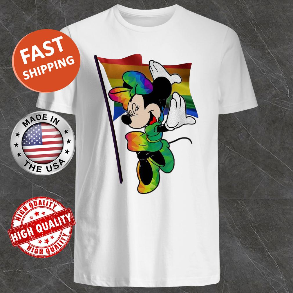 Minnie mouse LGBT flag Shirt, Tank Top, Hoodie, Sweater