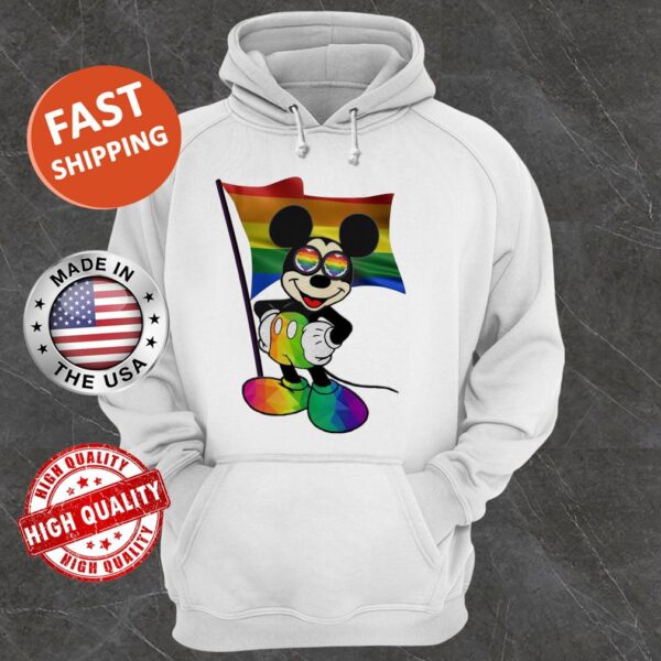 Official Mickey mouse LGBT flag Hoodie