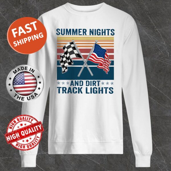 Summer Nights And Dirt Track Lights Vintage Sweater