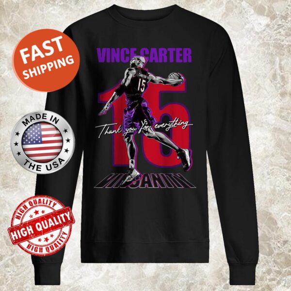 Vince carter 15 thank you for everything vinsanity Sweater