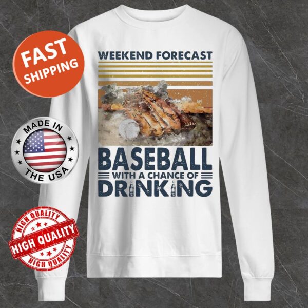 Weekend Forecast Baseball With A Chance Of Drinking Vintage Sweater