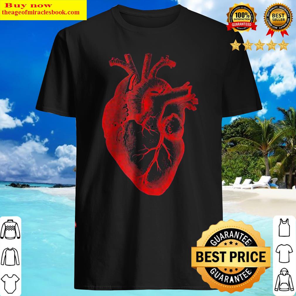 Anatomical Heart T-shirt Scientific Biology Organ