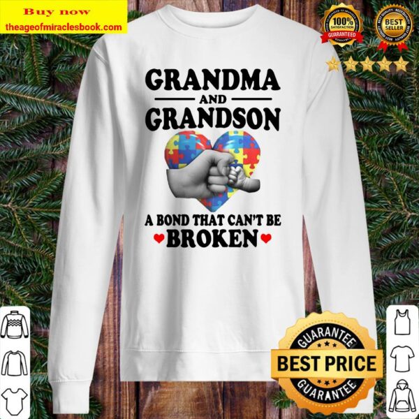 Autism Grandma And Grandson A Bond That Can’t Me Broken Sweater