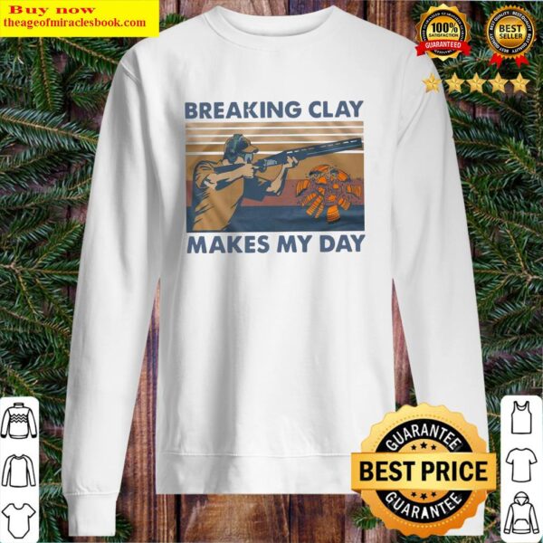 Breaking clay makes my day vintage Sweater