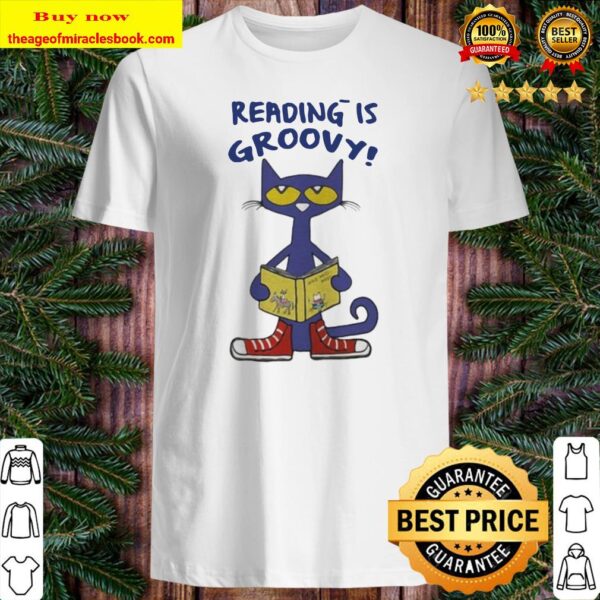 Cat reading is groovy Shirt