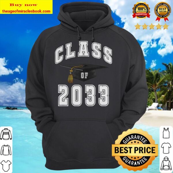 Class of 2033 Grow With Me School First Day Back to School Hoodie