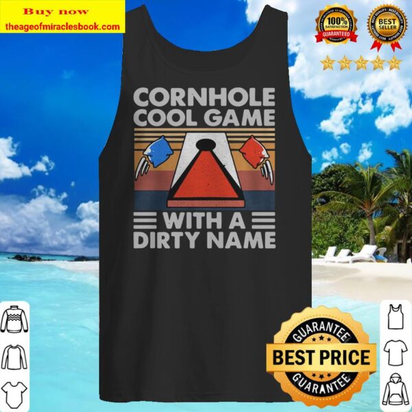 Cornhole Cool Game With A Dirty Name Vintage Retro Tank top