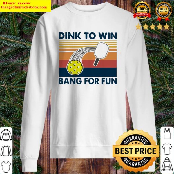 Dink To Win Bang For Fun Vintage Retro Sweater
