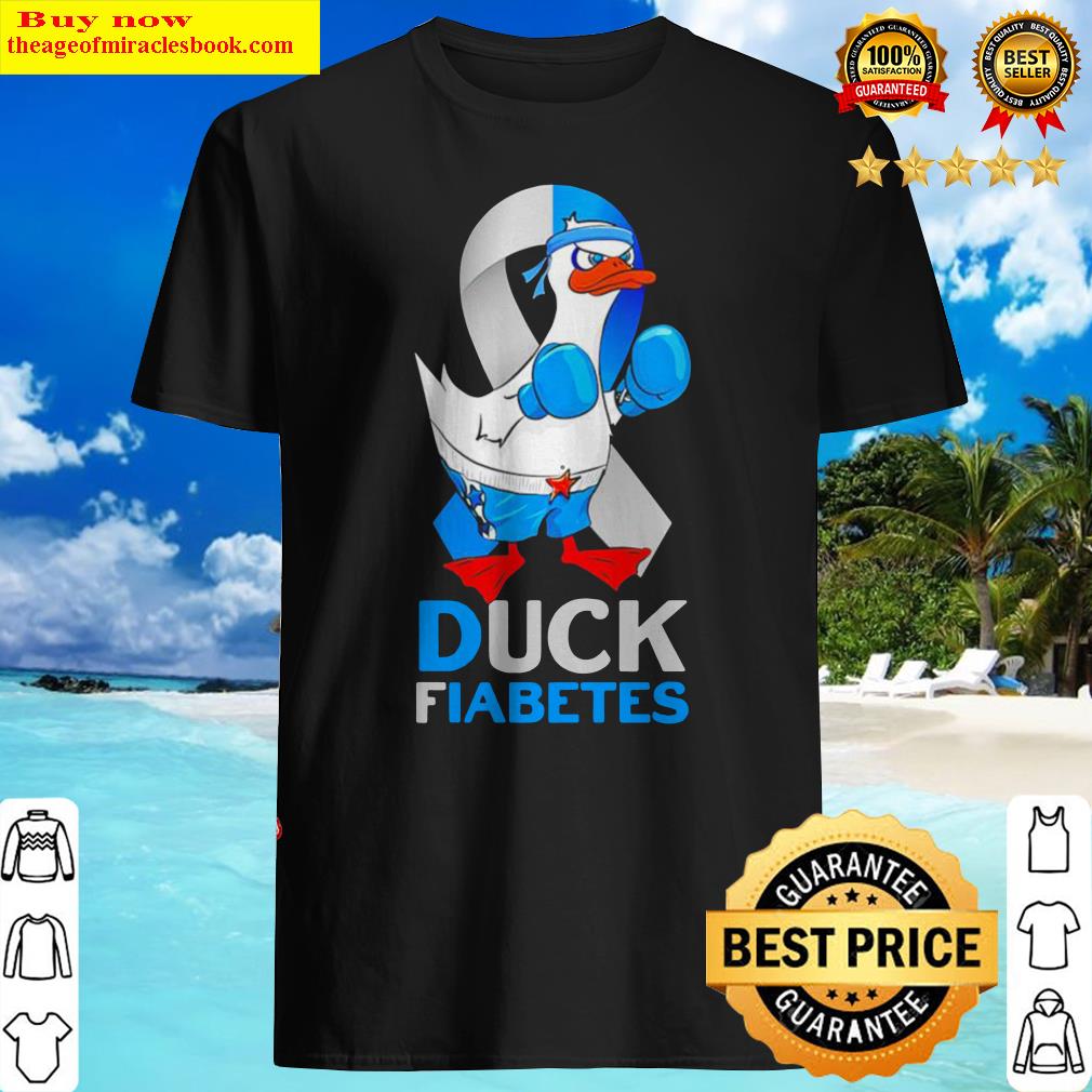 Duck boxing fiabetes awareness shirt