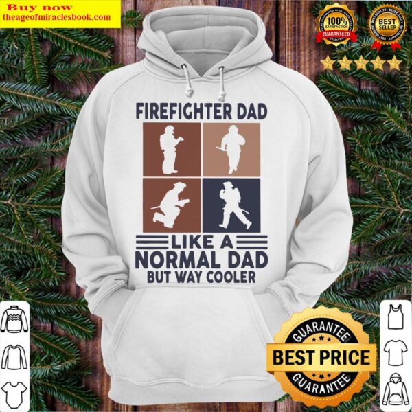 Firefighter dad like a normal dad but way cooler vintage Hoodie