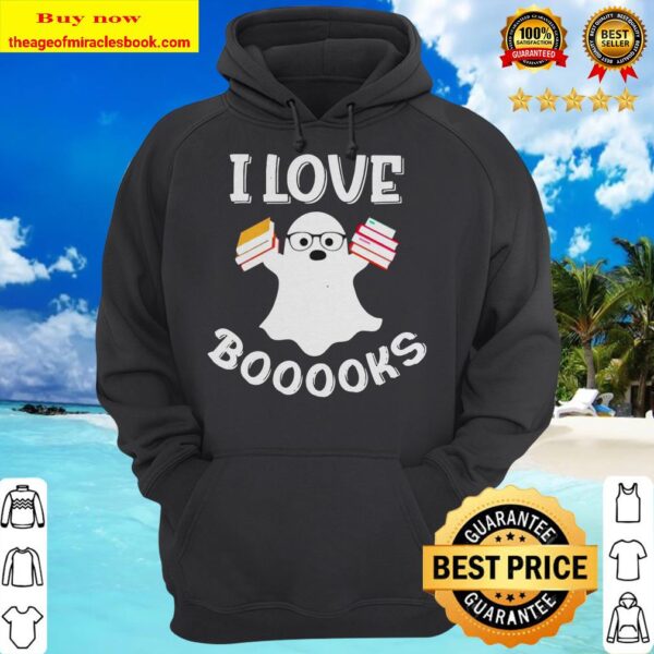 Ghost I love books boo hoodie