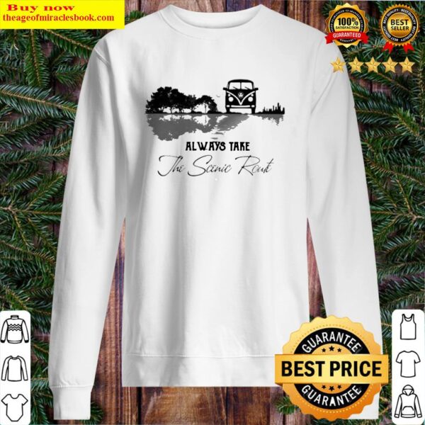 Guitar Bus Always take the scenic route Sweater