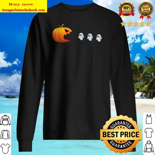 Halloween Pumpkin Ghost Hunter Jackolantern Women Men Funny Sweater