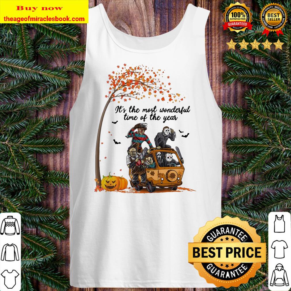 Horror movie character pumpkin It’s the most wonderful time of the year Halloween Tank top
