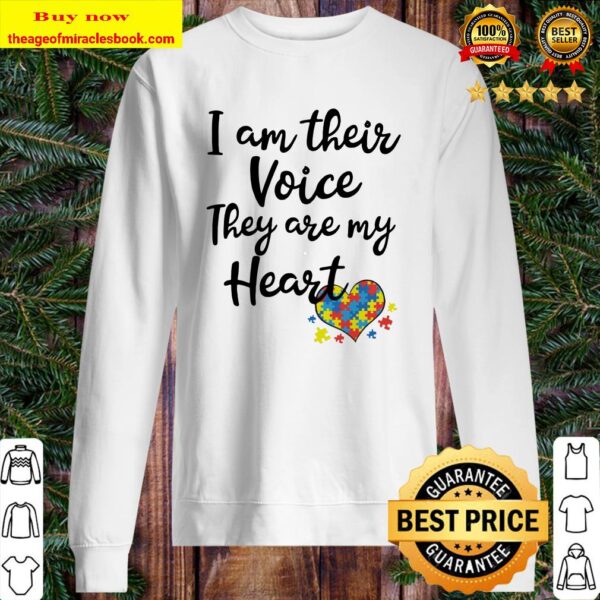 I am their voice they are my Heart Sweater