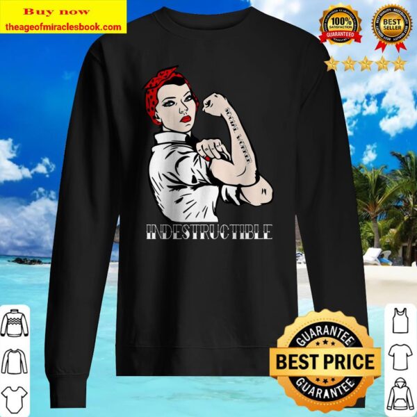 Indestructible Social Worker Pin Up Premium Sweater
