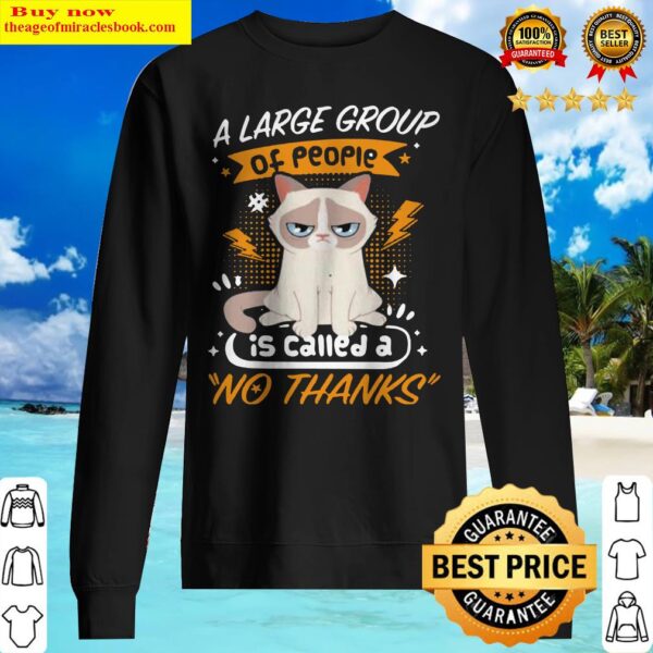 Introvert cat A large group of people is called a no thanks Sweater