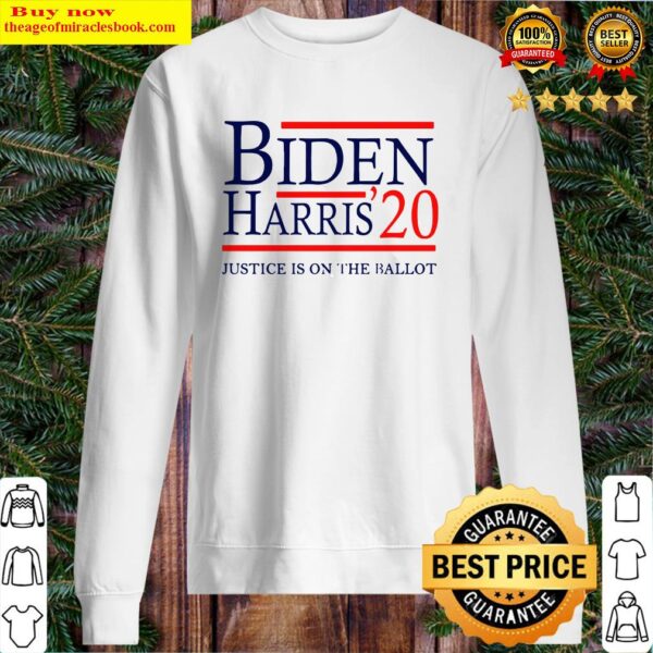 Joe Biden Kamala Harris 2020 Justice Is On The Ballot Sweater