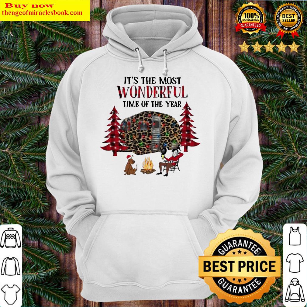 Merry christmas camping it’s the most wonderful time of the year dog leopard Hoodie