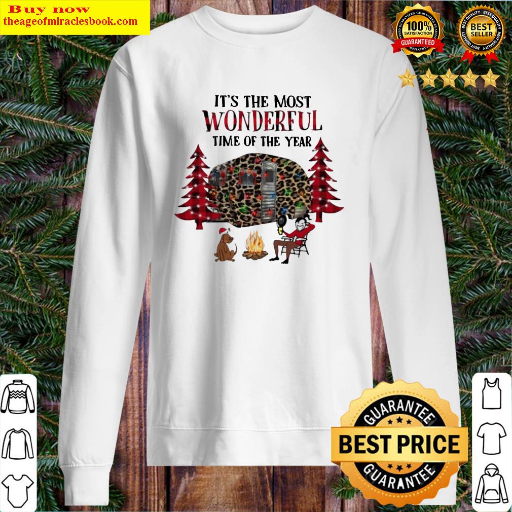 Merry christmas camping it’s the most wonderful time of the year dog leopard Sweater