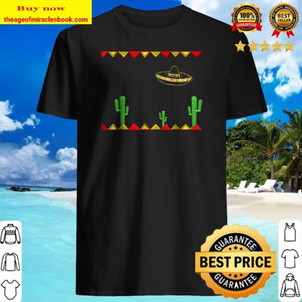 Mexican Hat Funny UFO Cactus Shirt