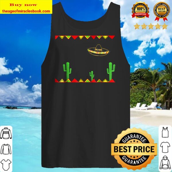 Mexican Hat Funny UFO Cactus Tank top