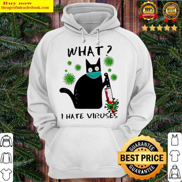 Michael Myers Black Cat what I hate Viruses Hoodie
