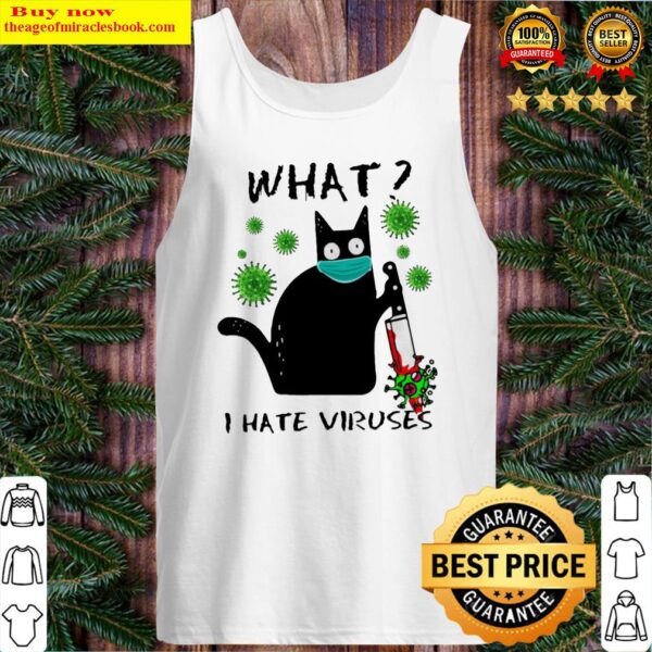 Michael Myers Black Cat what I hate Viruses Tank Top