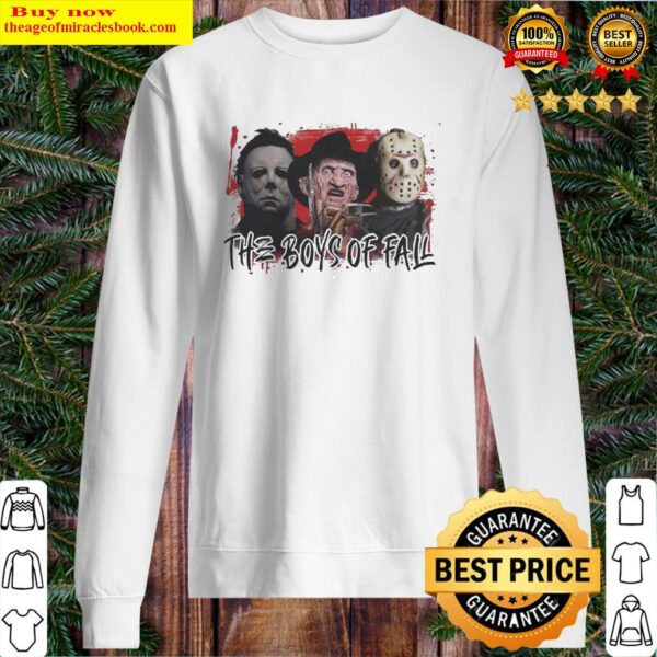 Michael Myers Freddy Krueger and Jason Voorhees the Boys of fall Halloween Sweater