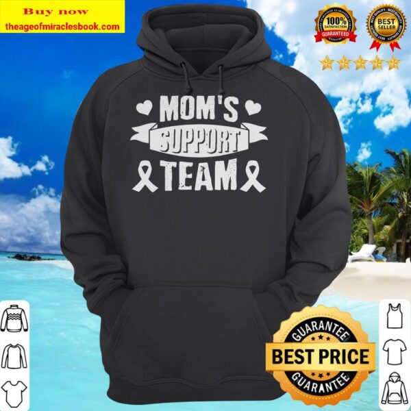 Mom_s Support Team Lung Cancer Awareness Hoodie