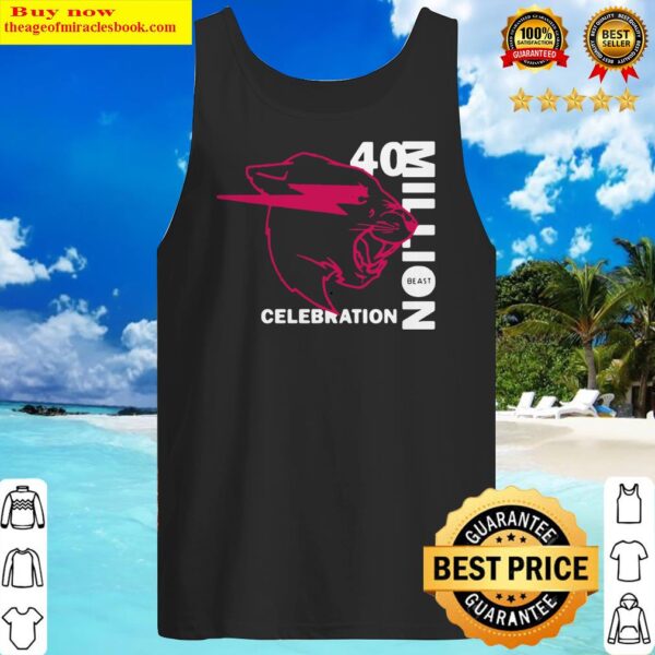 Mr beast 40 million celebration Tank Top