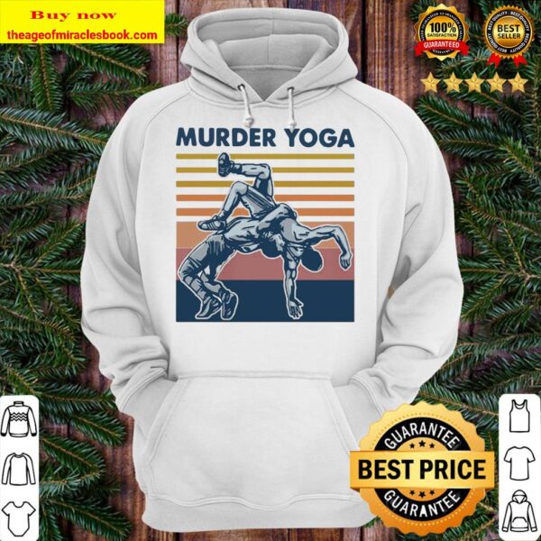 Murder Yoga Vintage Retro Hoodie