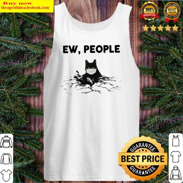 Official Black Cat face mask EW people Tank Top