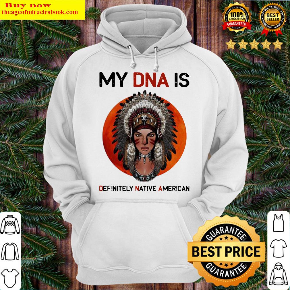Official My DNA Is Definitely Native American Sunset Hoodie