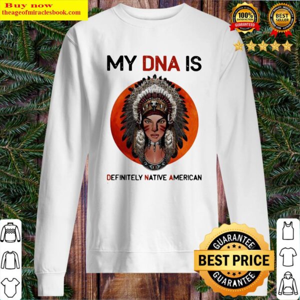 Official My DNA Is Definitely Native American Sunset Sweater