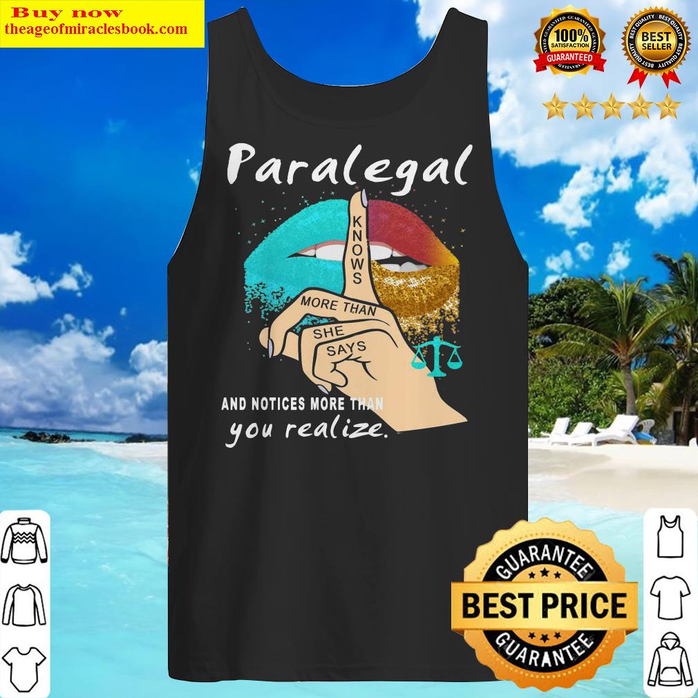 Paralegal And Notices More Than You Realize Lips Tank Top