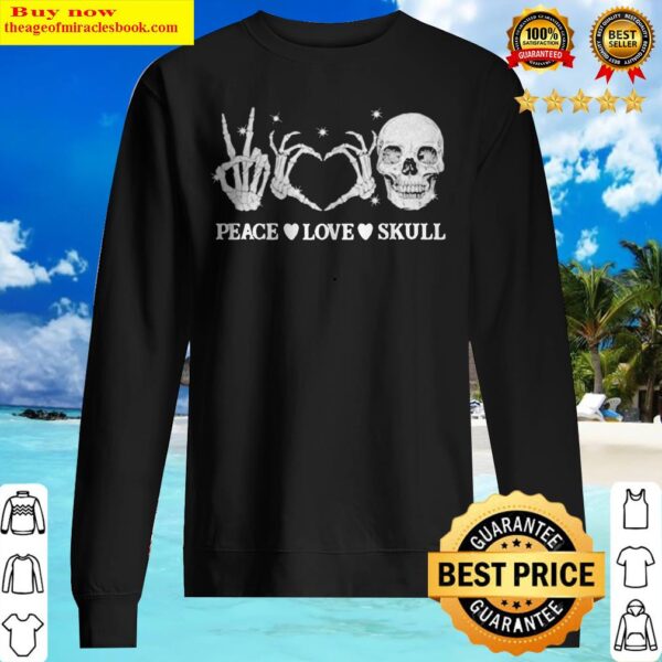 Peace love skull Sweater