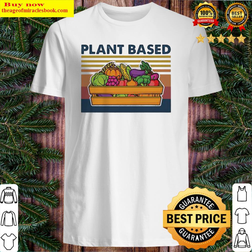 Plant Based Vegan Vintage Retro Shirt, sweater