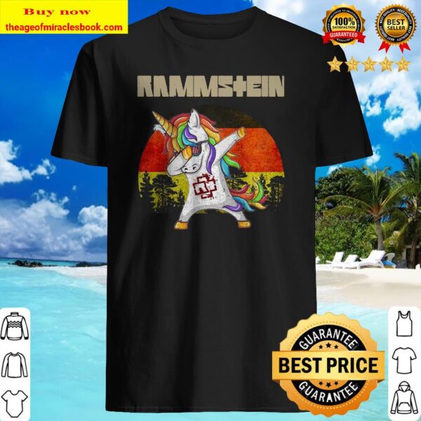 Rammstein Unicorn Dabbing vintage Shirt